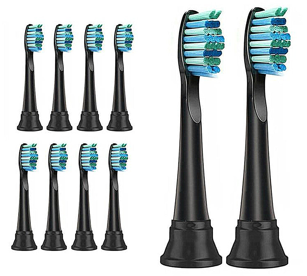 For Medics Care MC-1630 model Brush Heads ,10Pack BLACK