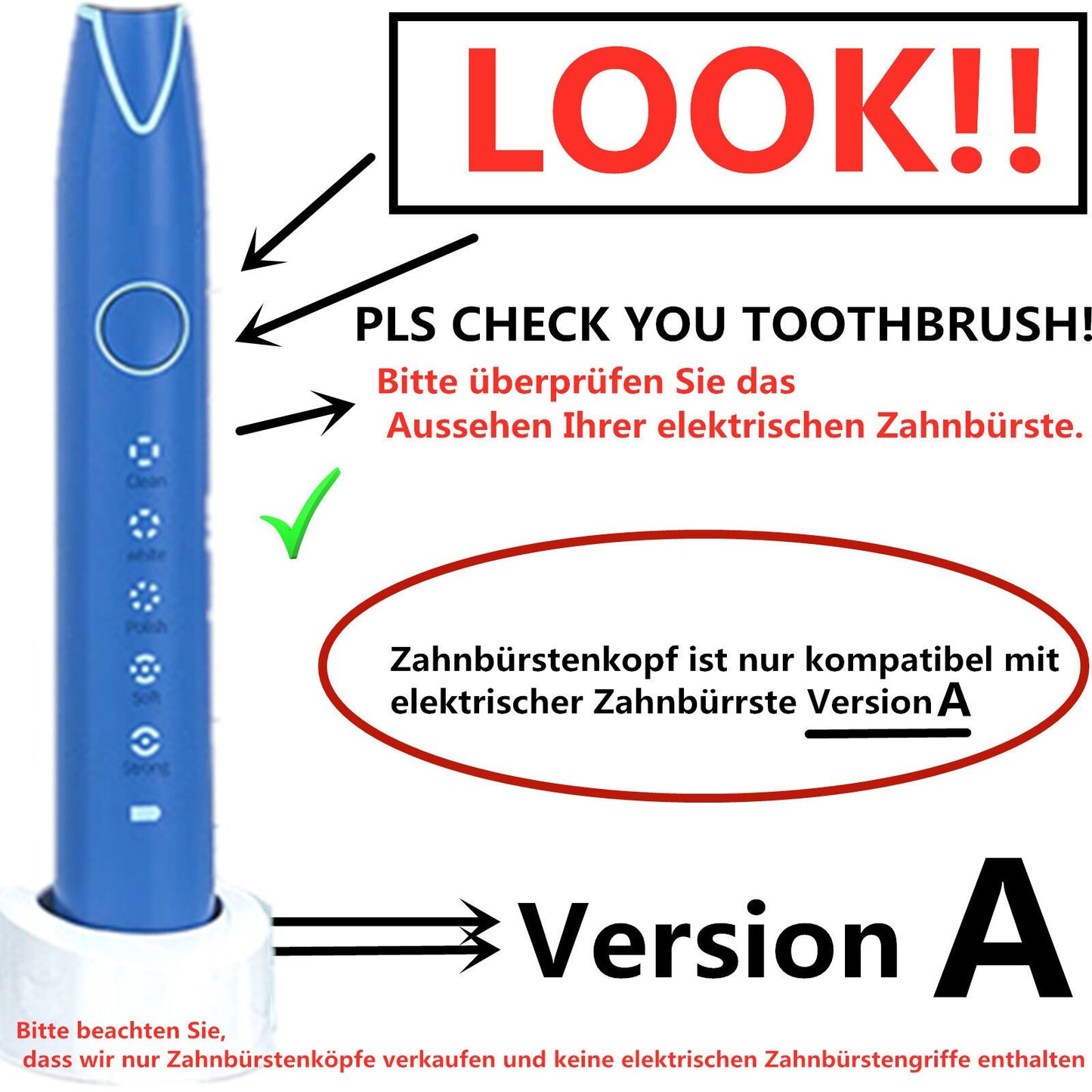 for Denta M / Denta▪M Toothbrush Heads 10Pack