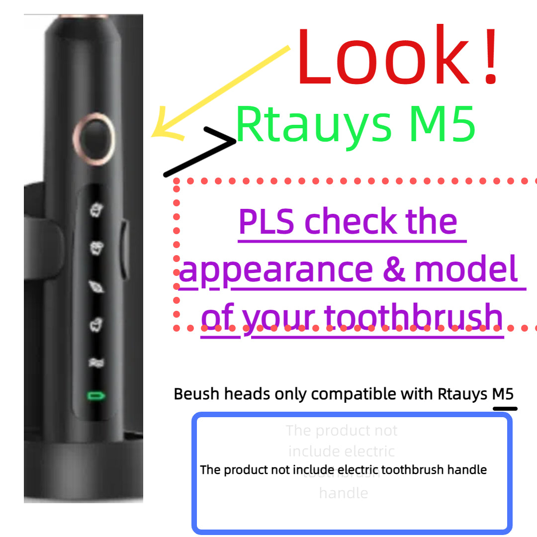 For Rtauys S5/M5 Brush Heads ,10Pack 