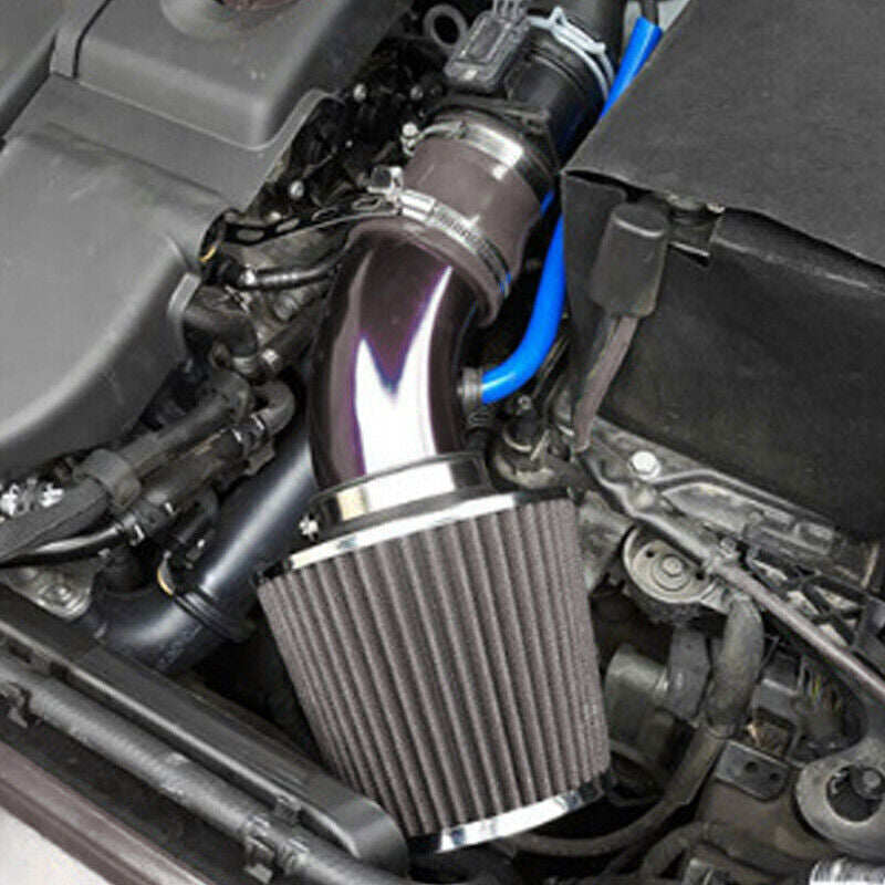 Cold Air Intake Filter Induction Kit Pipe Power Flow Hose System Car Accessories