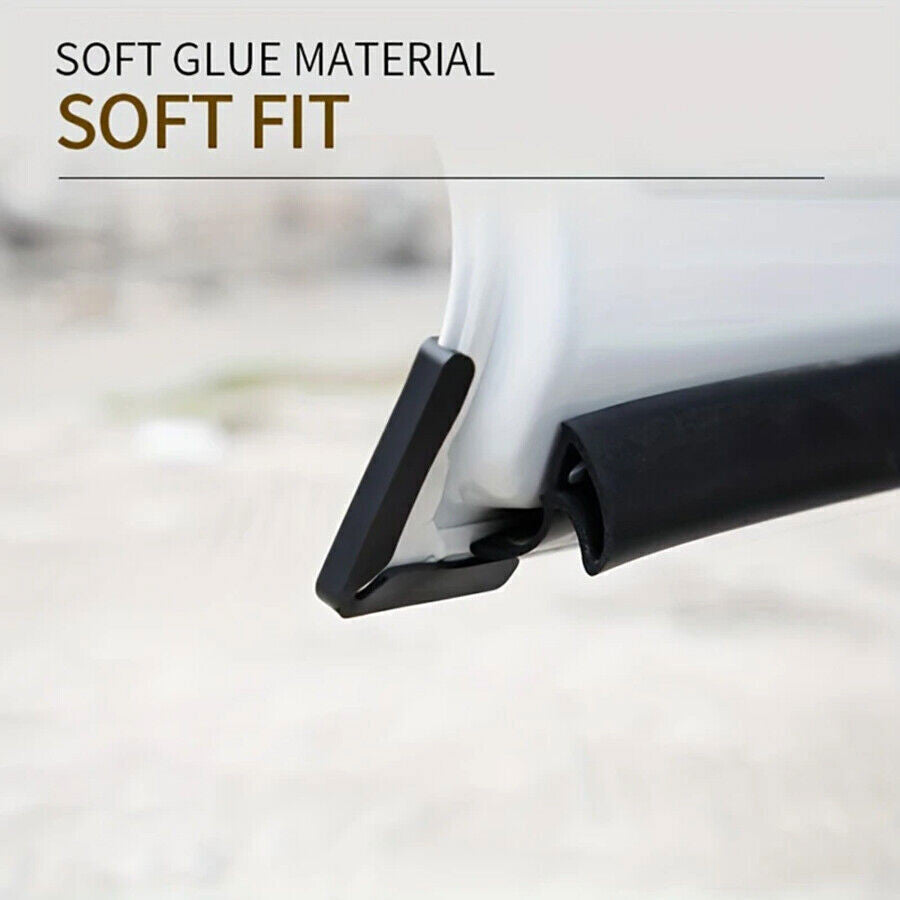 2x Black Anti-Scratch Car Door Corner Guard Cover Sticker Protector Accessories
