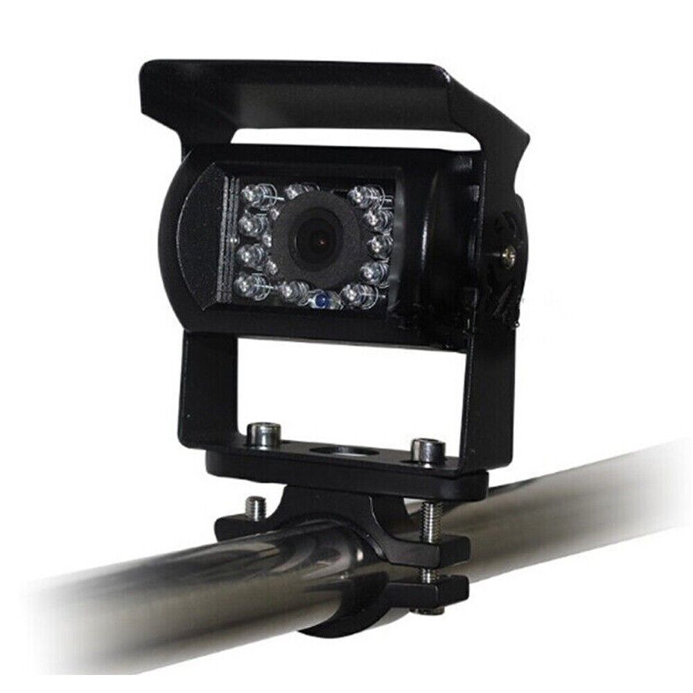 1PCS 360° Rotate Car Side Mirror Camera Mounting Bracket Spotlight Frame Black