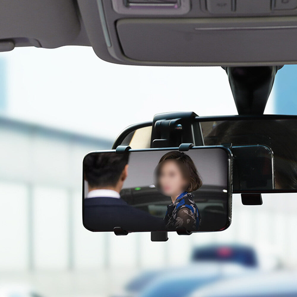 Car Mount Holder Car Dashboard Sun Visor Mirror Stand For Mobile Cell Phone 360°