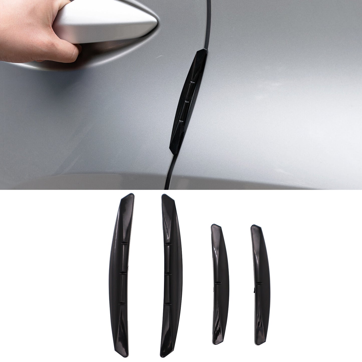Car Door Edge Guard Protector Anti-Scratch Guard Moulding Strip Accessories 4PCS