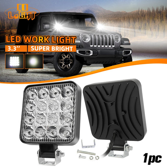 12V LED Work Light Bar Flood Spot Light Driving Lamp Offroad Car Truck SUV 4WD