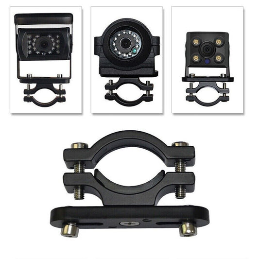 1PCS 360° Rotate Car Side Mirror Camera Mounting Bracket Spotlight Frame Black