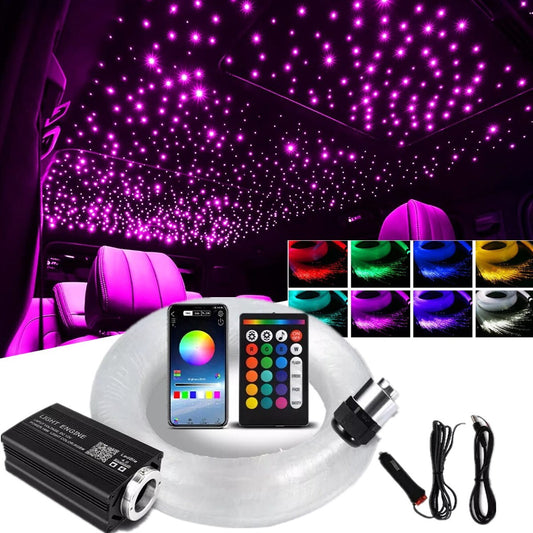 1000PC Car Home Headliner Star Light Kit Roof Twinkle Ceiling Lights Fiber Optic