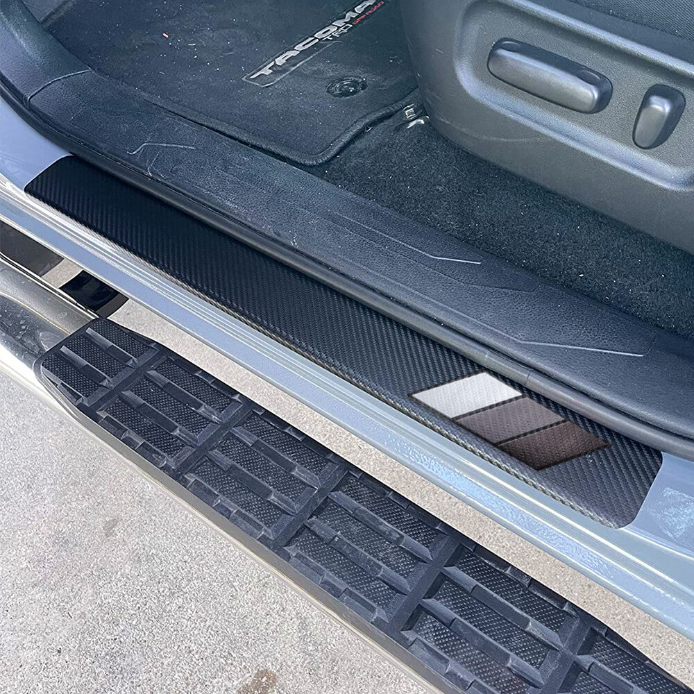 4PCS Car Door Sill Scuff Cover Anti Scratch Sticker Accessories For Toyota RAV4