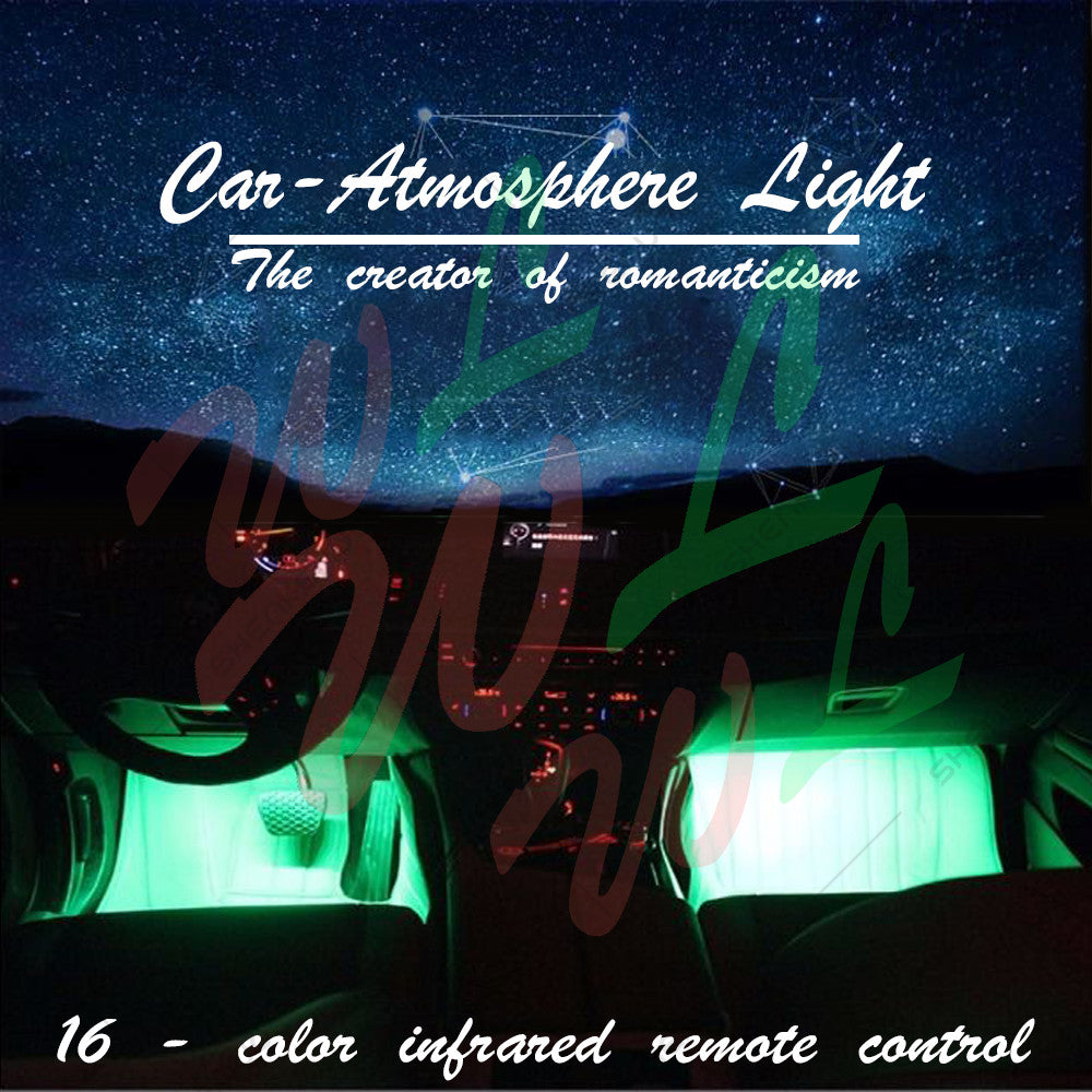 RGB / LED Colorful Glow Car Interior Lamp Under Dash Footwell Seats Inside Light