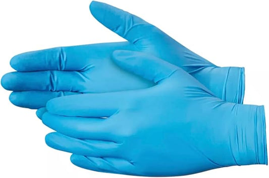 100 Pcs Nitrile Exam Gloves, Blue Disposable Gloves