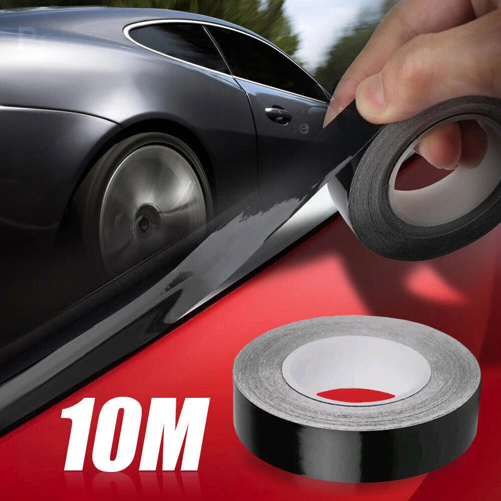 2cm X 10M Car Window Trim Vinyl Film Door Waistline Sticker Accessories Black