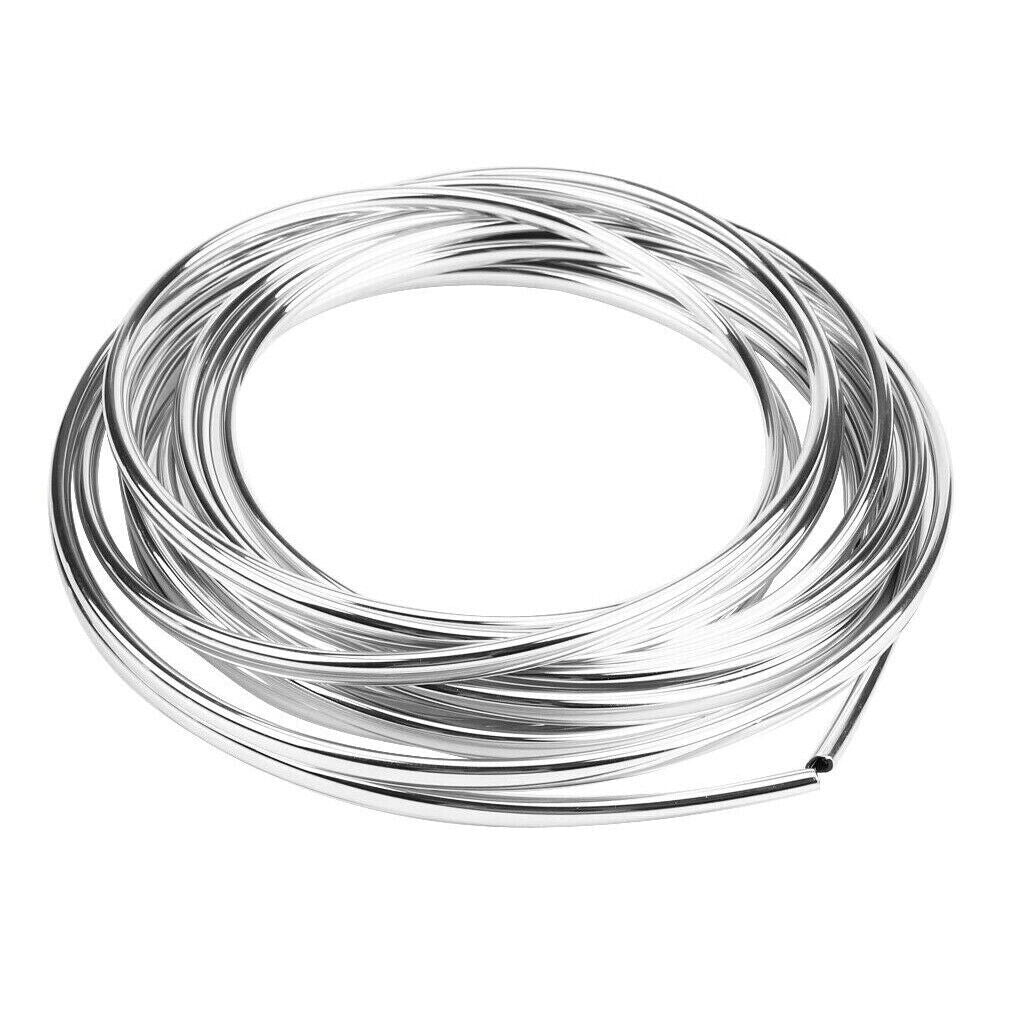 20FT Car Chrome Moulding Trim Strip Auto Door Edge Scratch Guard Protector Cover
