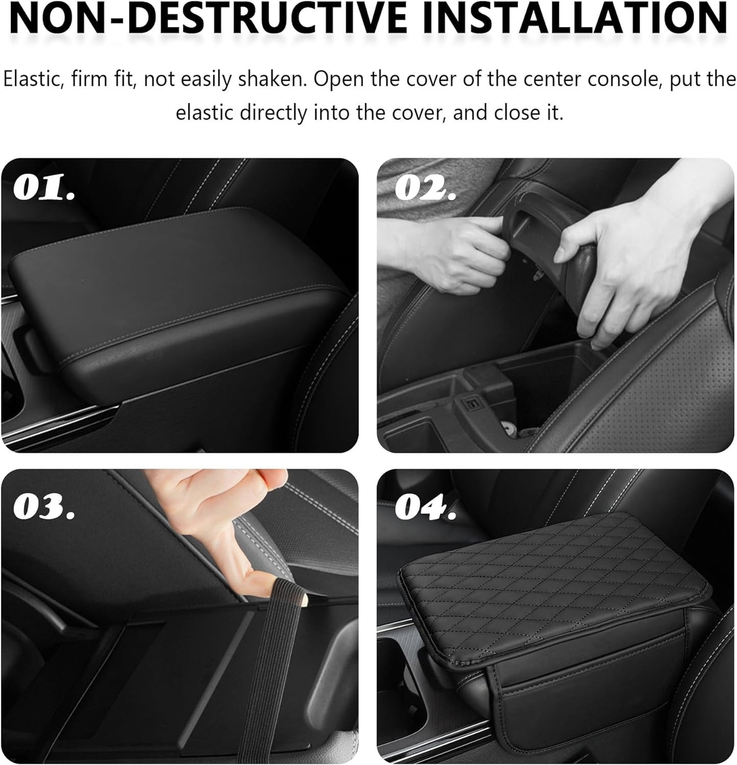 Car Accessories Auto Armrest Cushion Cover Center Console Box Pad Protector USA