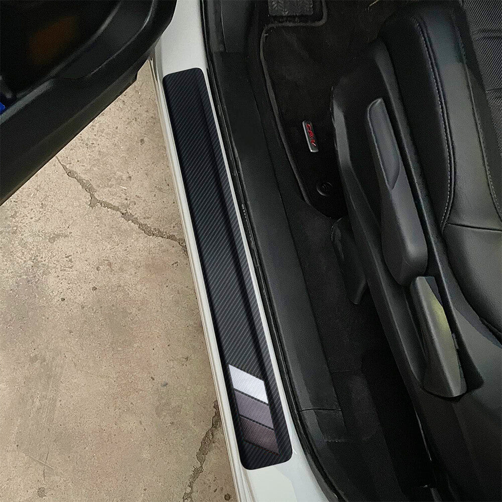 4PCS Car Door Sill Scuff Cover Anti Scratch Sticker Accessories For Toyota RAV4