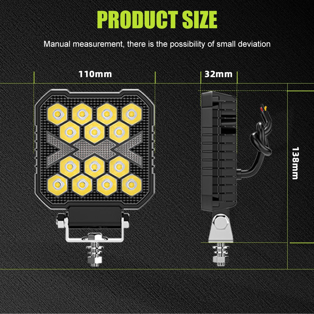 12V LED Work Light Bar Flood Spot Light Driving Lamp Offroad Car Truck SUV 4WD