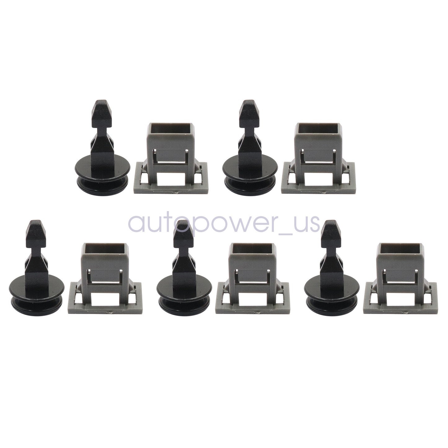 5 Sets For Honda 91547-TZ5-A02 Car Striker Engine Bulkhead Cover Retainer Clips