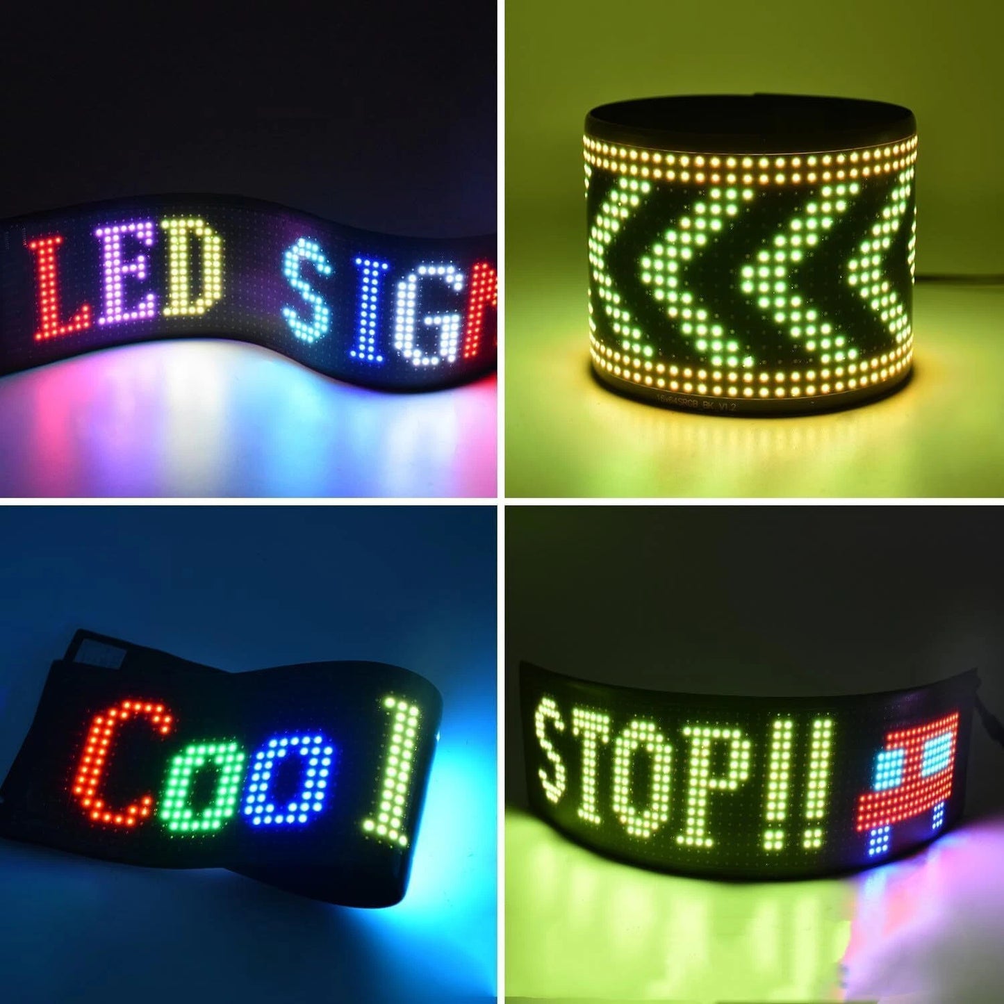 2PCS Truck-Specific Devil's Eye LED-Screen Car Eye Light Truck Dynamic LED Light