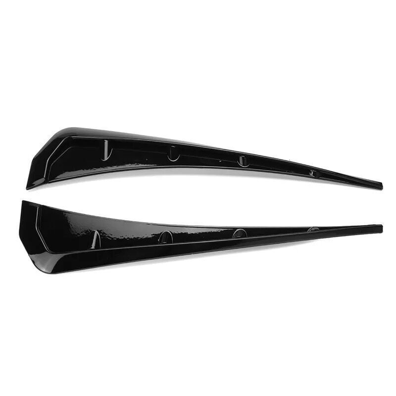 Sport Black Soft TPU Side Fender Air Vents Wing Cover Trim Car Accessories