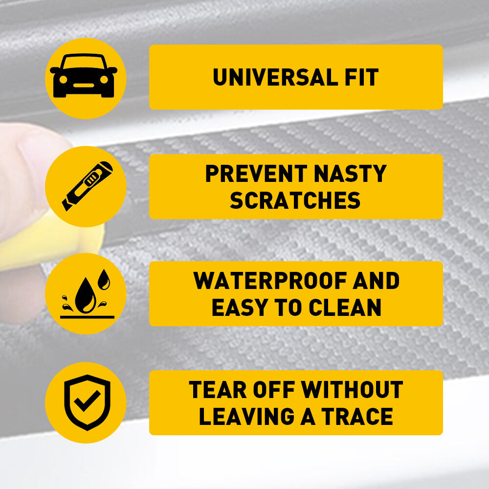 4PCS Car Door Sill Scuff Cover Anti Scratch Sticker Accessories For Toyota RAV4