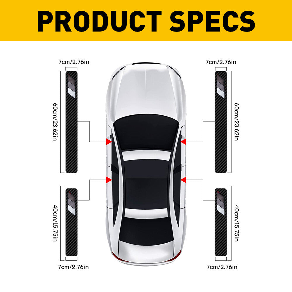 4PCS Car Door Sill Scuff Cover Anti Scratch Sticker Accessories For Toyota RAV4