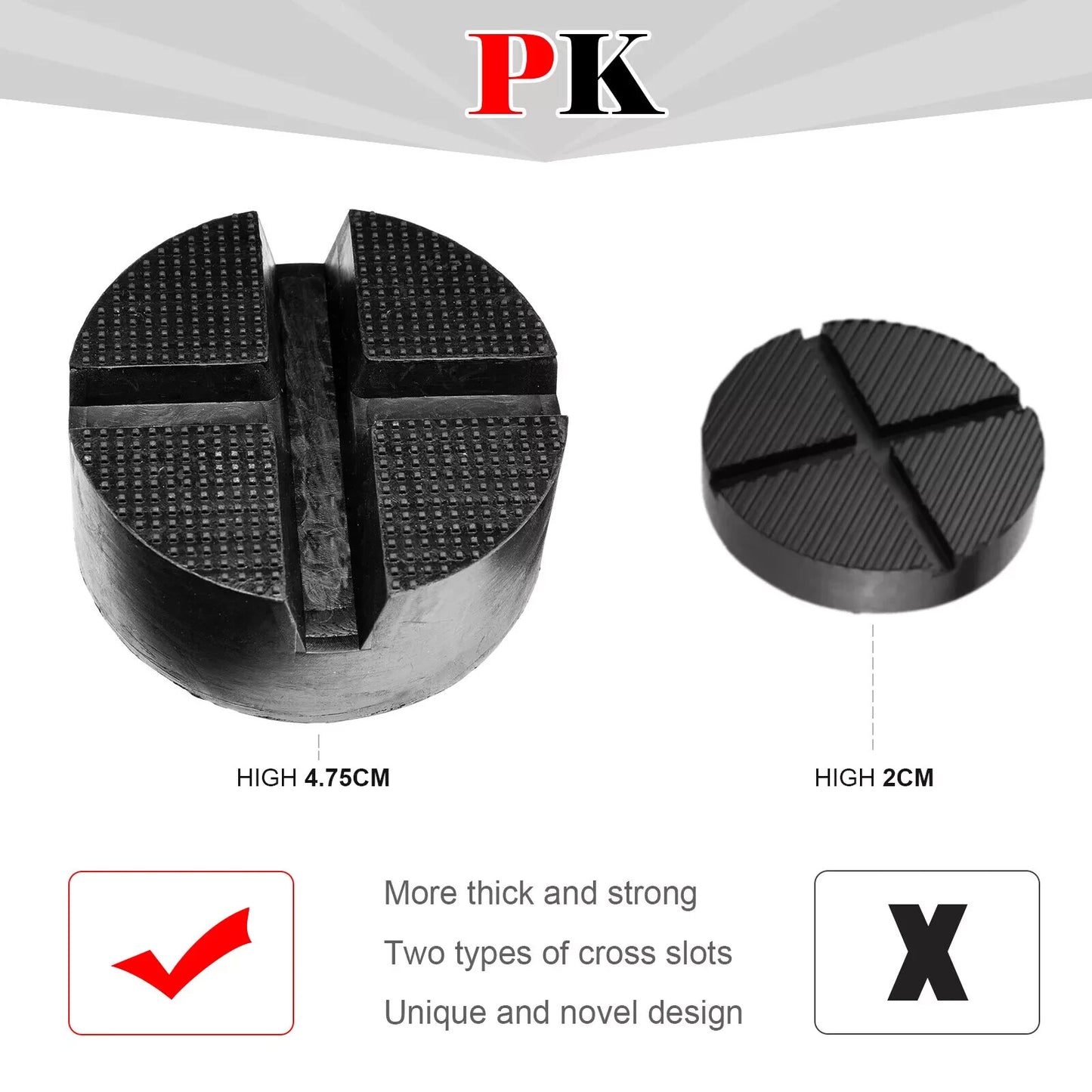 Rubber Car Jack-Lift-Pad Adapter Jacking Tool Stand Pinch Weld Floor Frame Rail