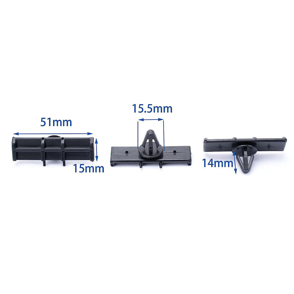 5Pcs Car Side Skirts Fender Flares Moulding Trim Clips for Ford Ranger FX4