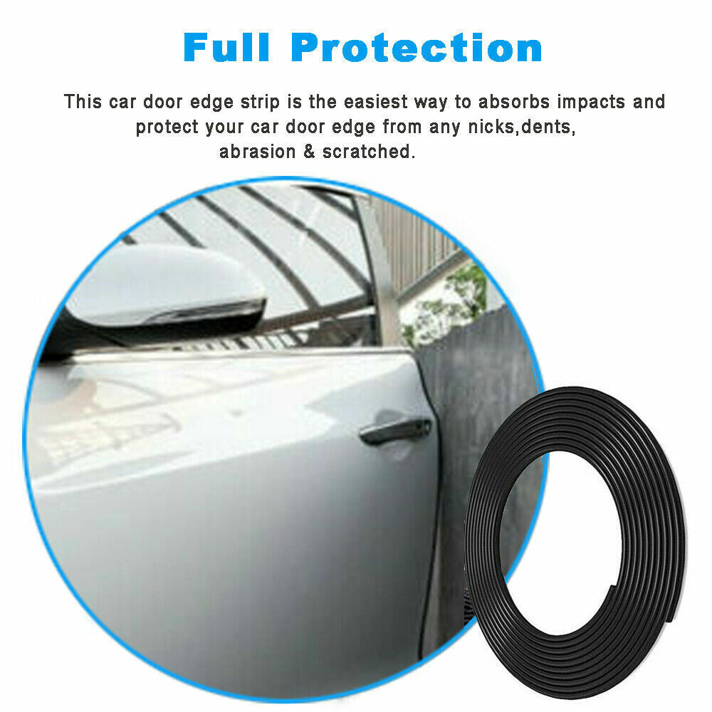 32ft U-Shape Car Door Edge Guard Molding Trim Rubber Edge Strip Seal Protector