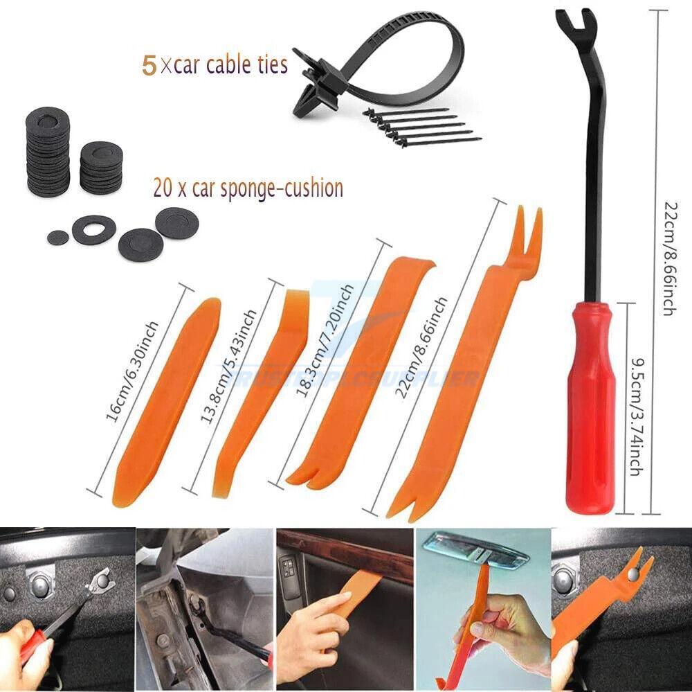 650Pcs Car Retainer Auto Fasteners Push Trim Plastic Clips Pin Rivet Bumper Kit