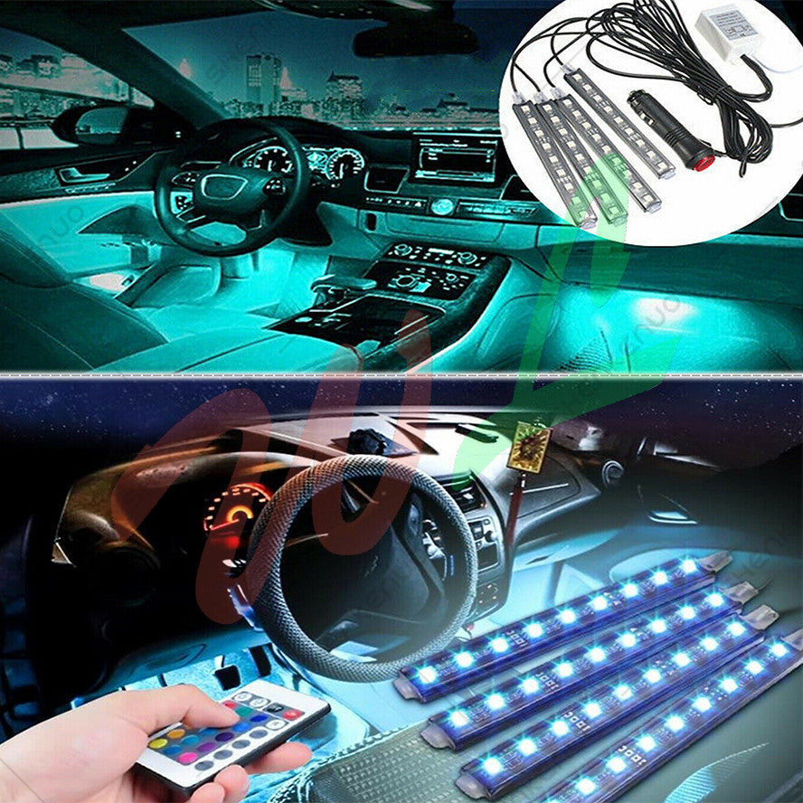 RGB / LED Colorful Glow Car Interior Lamp Under Dash Footwell Seats Inside Light