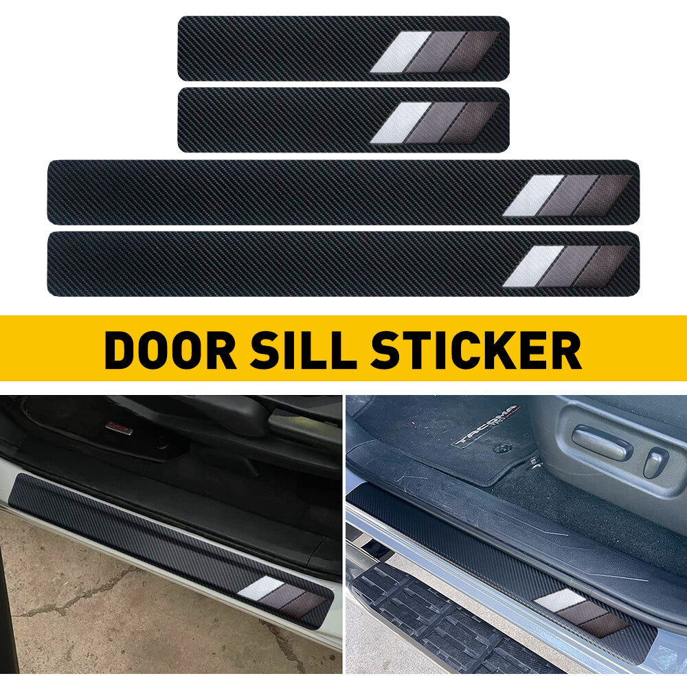 4PCS Car Door Sill Scuff Cover Anti Scratch Sticker Accessories For Toyota RAV4