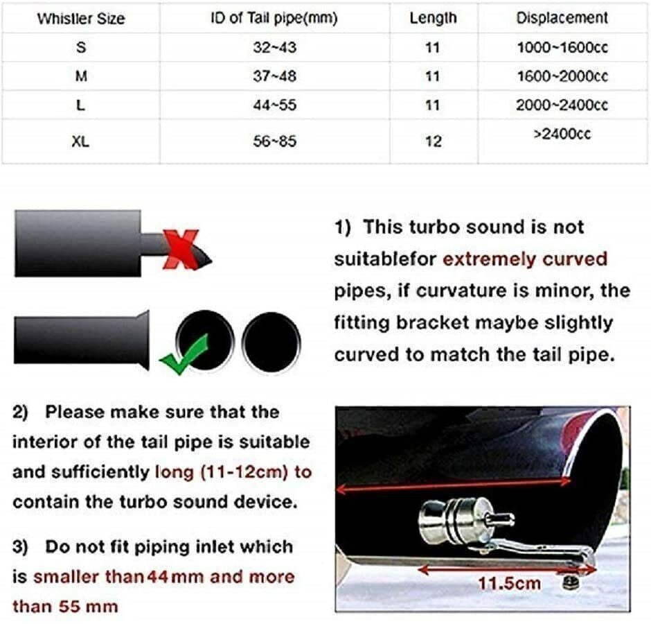 Aluminum Blow Off Valve Noise Turbo Sound Whistle Muffler Tips Car Accessories