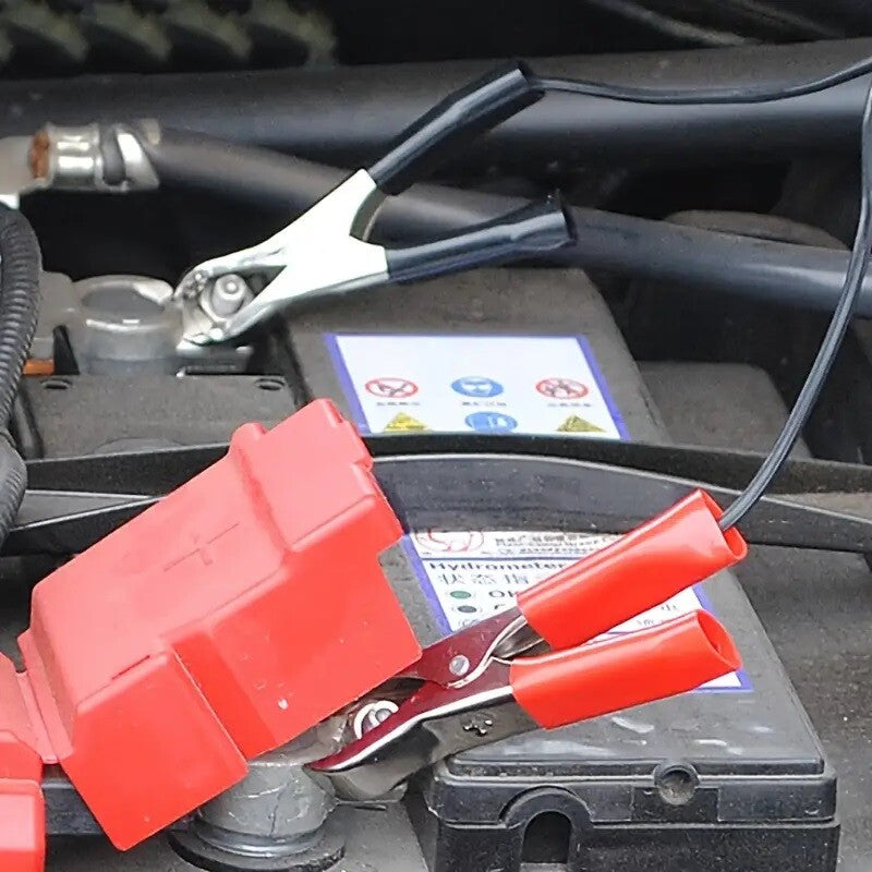 12V Battery To Cigarette Lighter Adapter Alligator Clamp Clip 12 Volt Car Socket