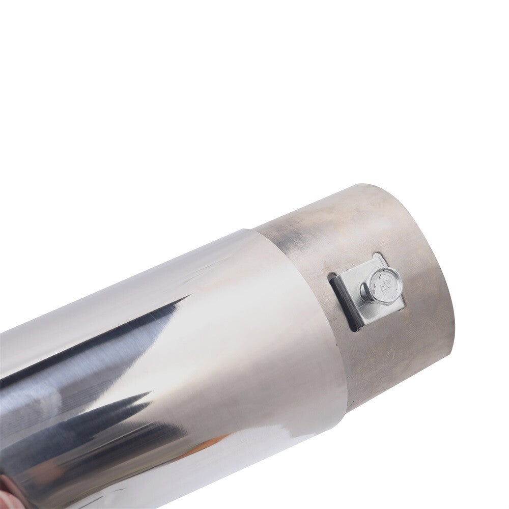 Car Chrome Stainless Steel Rear Exhaust Pipe Tail Muffler Tip Round Accessories