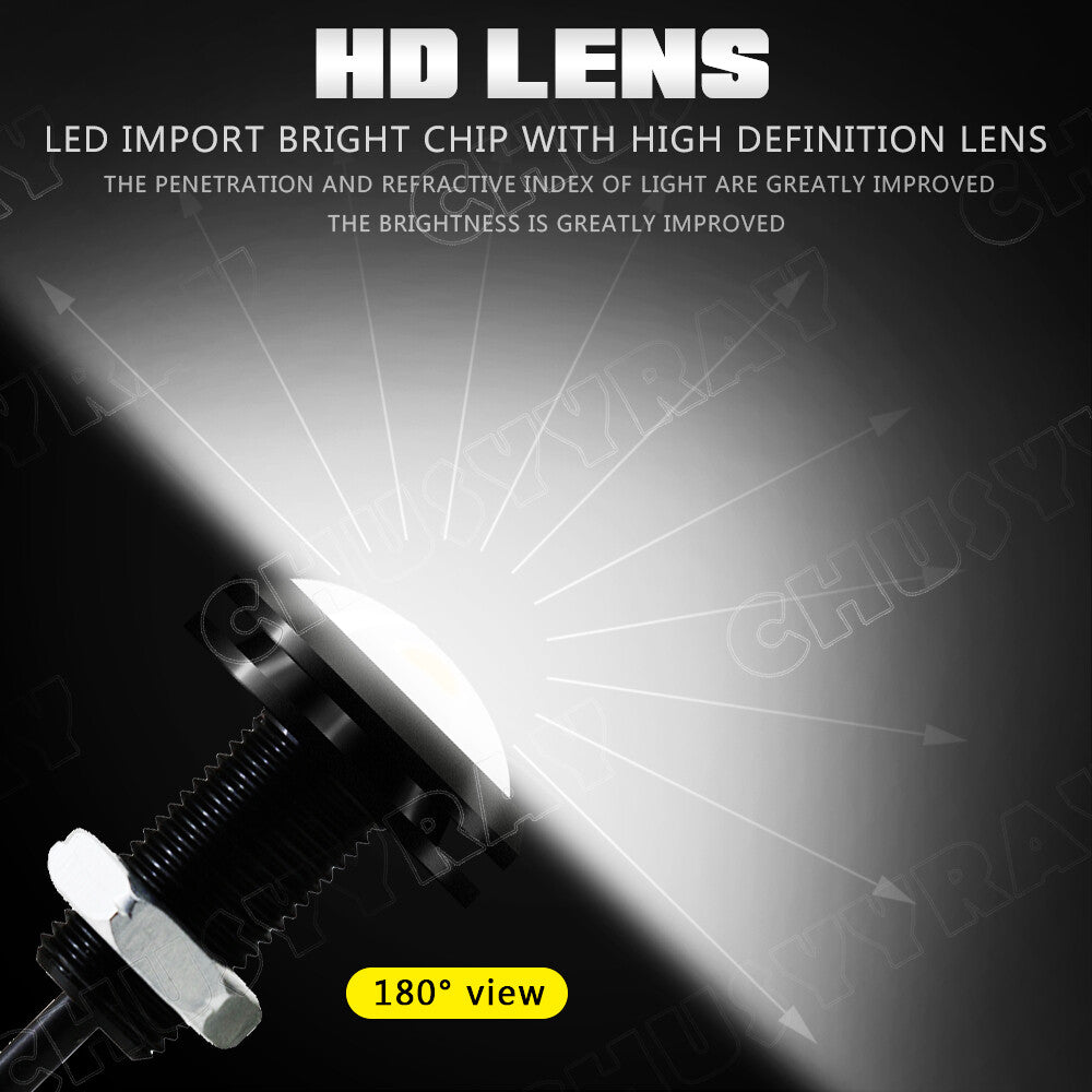 4x Eagle Eye Lamps LED DRL Fog Daytime Running Car Light Tail Backup 12V White