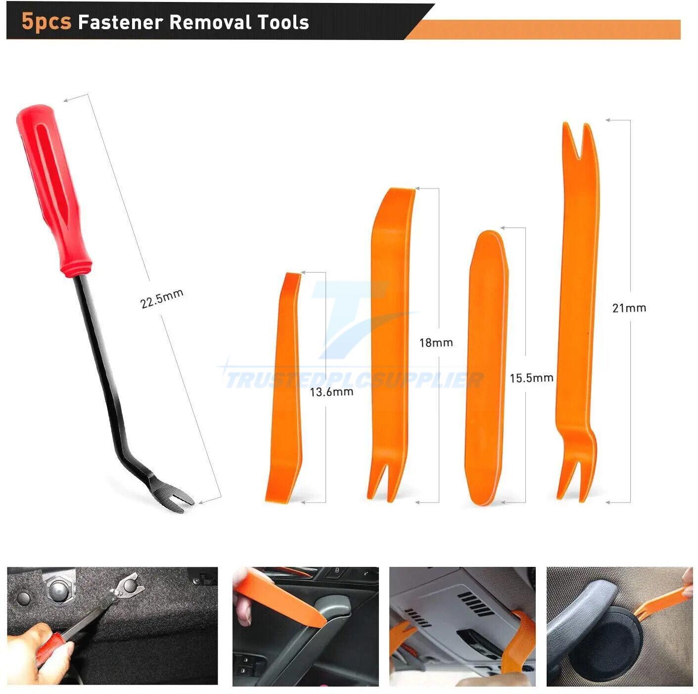 650Pcs Car Retainer Auto Fasteners Push Trim Plastic Clips Pin Rivet Bumper Kit