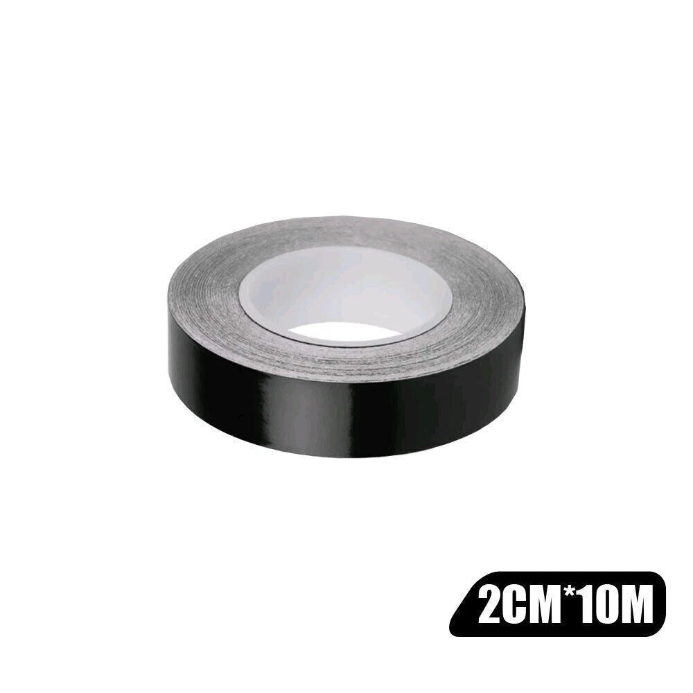 2cm X 10M Car Window Trim Vinyl Film Door Waistline Sticker Accessories Black