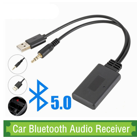 Wireless Bluetooth AUX Audio Receiver Adapter Car Interior Accessories Universal