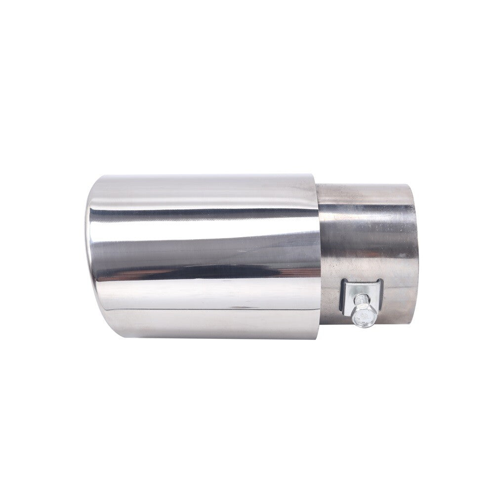 Car Chrome Stainless Steel Rear Exhaust Pipe Tail Muffler Tip Round Accessories