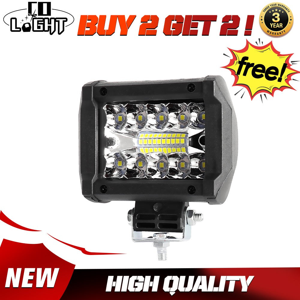 12V LED Work Light Bar Flood Spot Light Driving Lamp Offroad Car Truck SUV 4WD