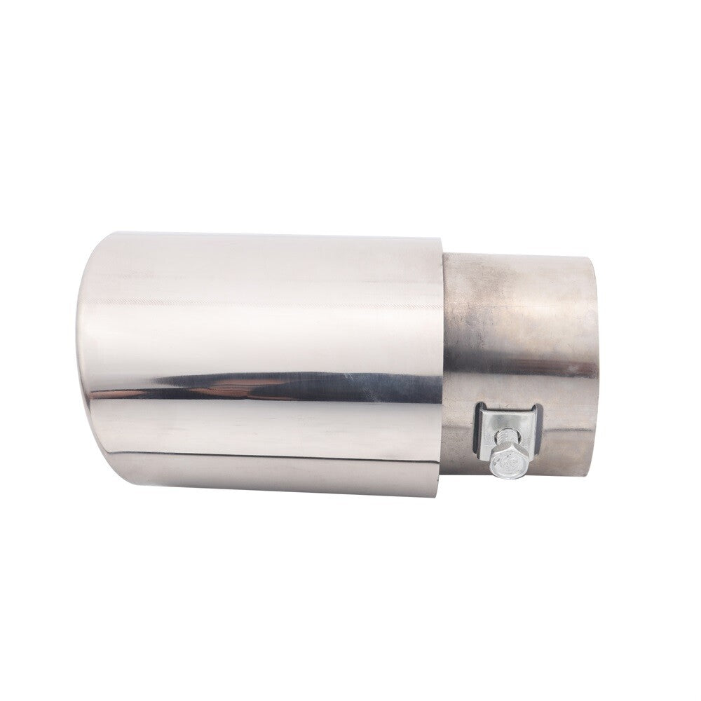 Car Chrome Stainless Steel Rear Exhaust Pipe Tail Muffler Tip Round Accessories