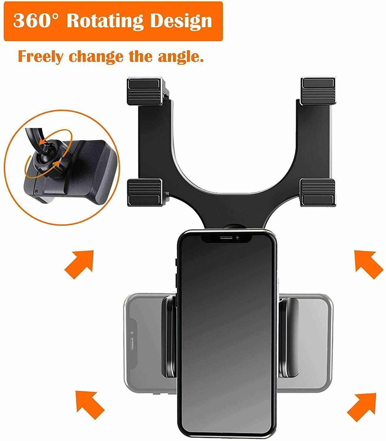 360° Rotatable Car Phone Mount Holder Car Accessories Universal For Cell Phone