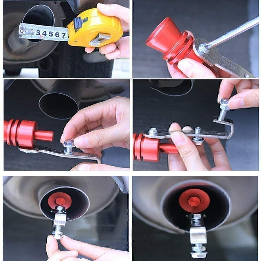 Aluminum Blow Off Valve Noise Turbo Sound Whistle Muffler Tips Car Accessories