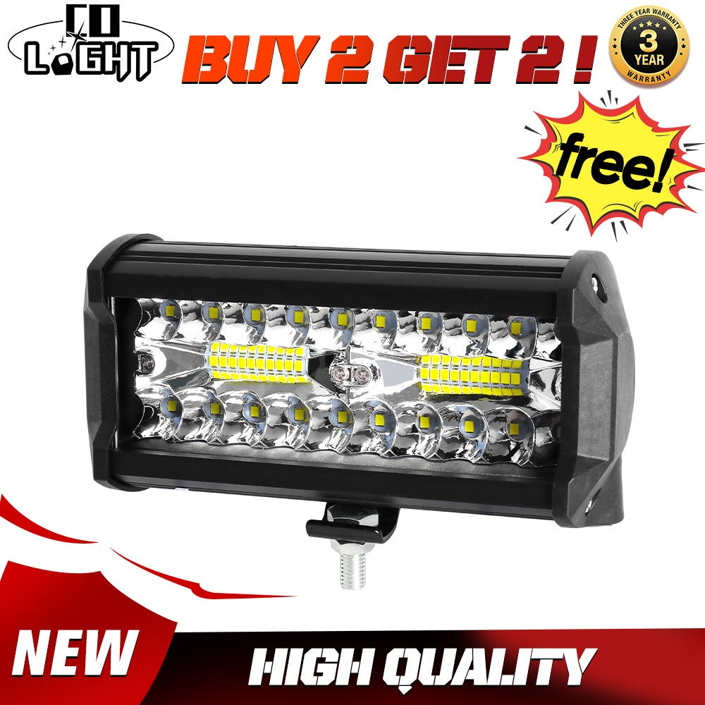 12V LED Work Light Bar Flood Spot Light Driving Lamp Offroad Car Truck SUV 4WD