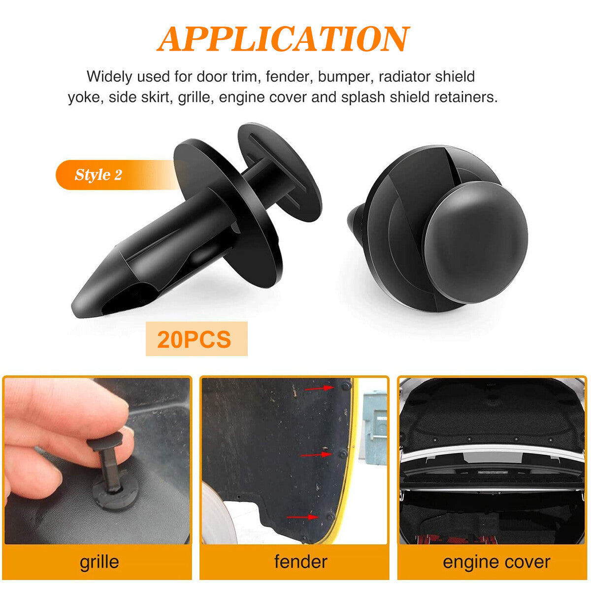 240pcs Auto Car Bumper Retainer Clips Kit Fastener Remover Push Pin Rivet Screw