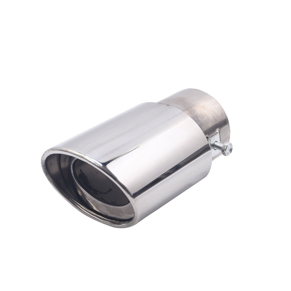 Car Chrome Stainless Steel Rear Exhaust Pipe Tail Muffler Tip Round Accessories