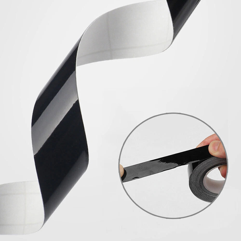 2cm X 10M Car Window Trim Vinyl Film Door Waistline Sticker Accessories Black