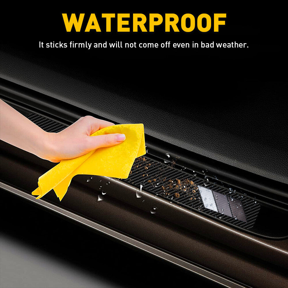4PCS Car Door Sill Scuff Cover Anti Scratch Sticker Accessories For Toyota RAV4