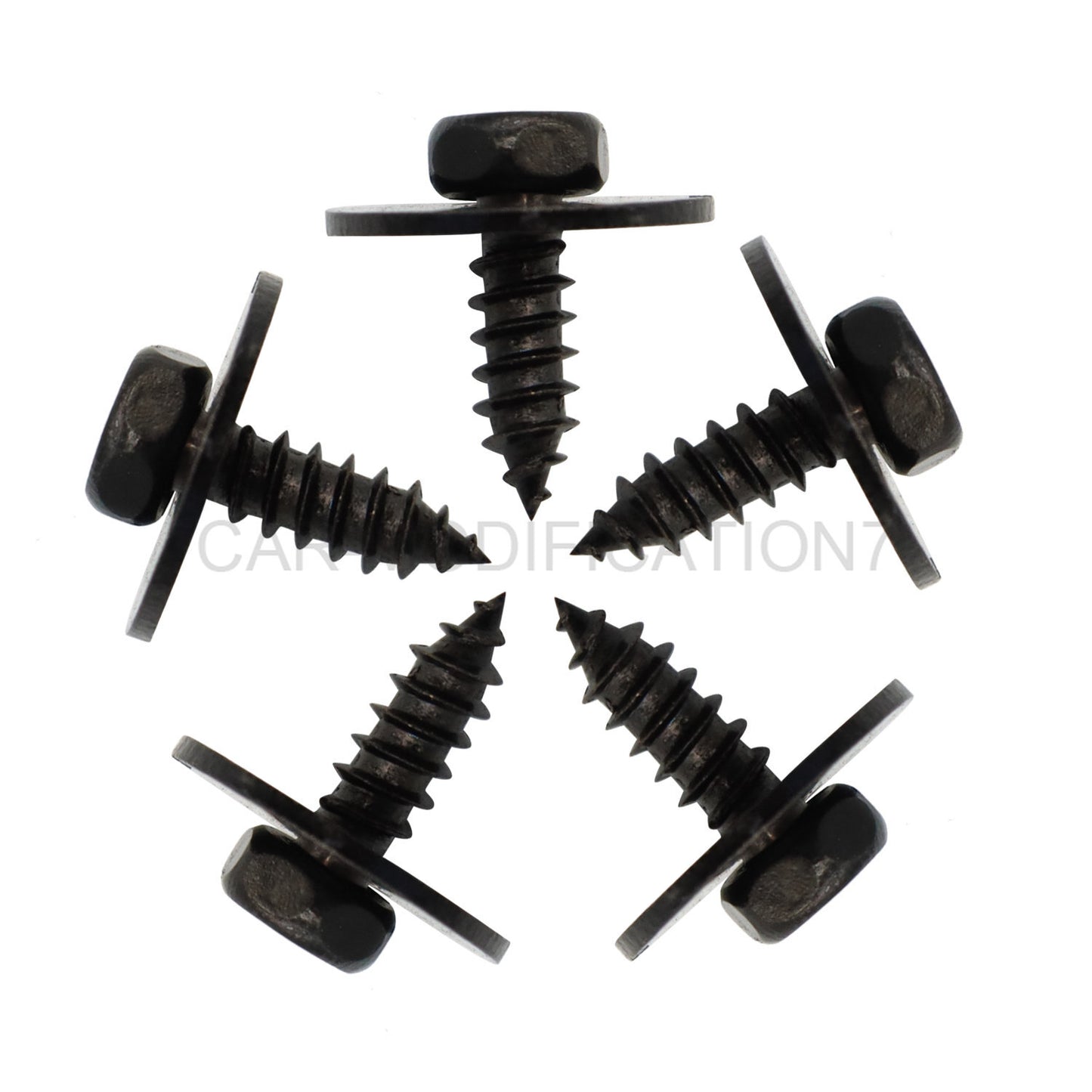 40Pcs Metal Car Screw Body Fender Bumper Retainer U Nut Clips Gasket Fastener